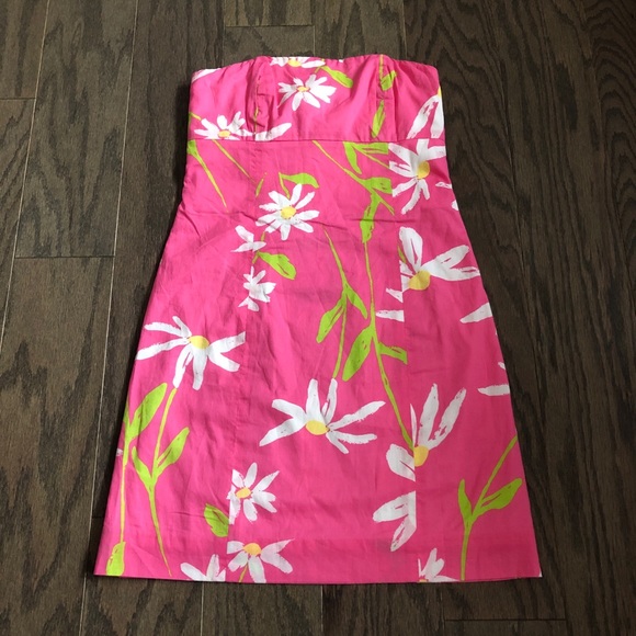 Lilly Pulitzer Franco Dress Hotty Pink Twirlers - Picture 3 of 6